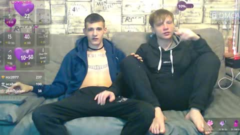 Max tall dark-haired guy with tattoos and Phil blond-haired online show from March 8, 2:04 am