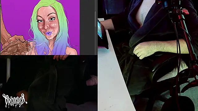 Snapshot of DrenchedArt chatting on March 7, 6:11 pm DrenchedArt online show from March 7, 6:11 pm