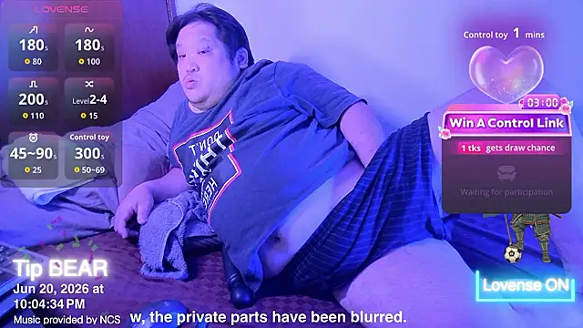 ChubbyBEAR039 online show from June 20, 1:05 pm